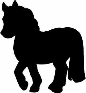 Image du produit Securit Silhouette Horse (Tableau noir, 27 x 36 cm)