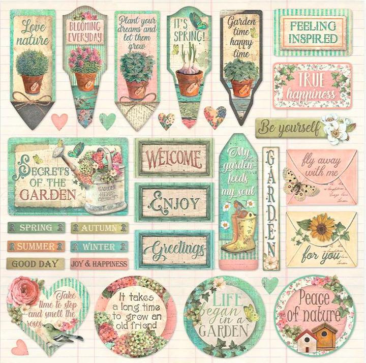 Immagine prodotto Stamperia Tappetino per scrapbooking "Giardino (190 g/m², 10 x)