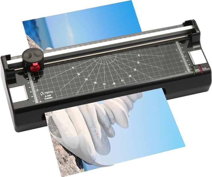 Image du produit Olympia Une plastifieuse 240 DIN A4 avec coupe-papier (80 - 125 µm, A4)