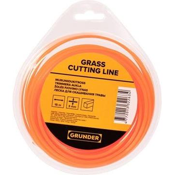 Grunder, Accessori per macchinari da giardino, LINEA TRIMMER 3.0MM 15M QUADRATI ECO (Pioniere delle erbacce)