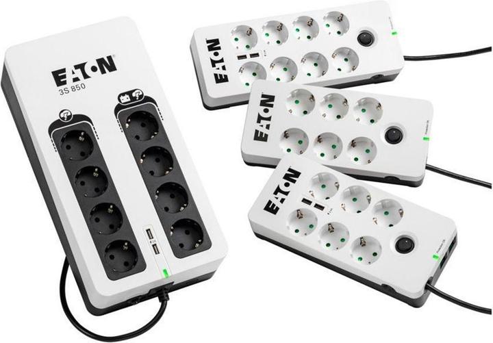 Productafbeelding Eaton 3S850D Ononderbreekbare voeding (UPS) Stand-by (Offline) 850 VA 8 AC-uitgangen (850 VA, 510 W, Standby UPS)