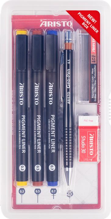 Actual product image Aristo Pigment liner school set (3x)