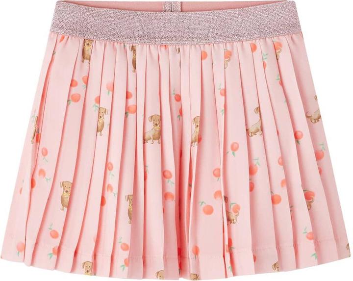 Image du produit VidaXL Jupe plissée pour enfants orange clair 116,Tissu extérieur : 100 (116)
