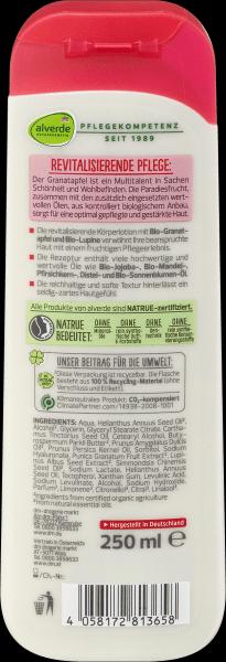 Produktbild dm alverde Körperlotion Revitalisierend Bio-Granatapfel, Bio-Lupine (Körperlotion, 250 ml)