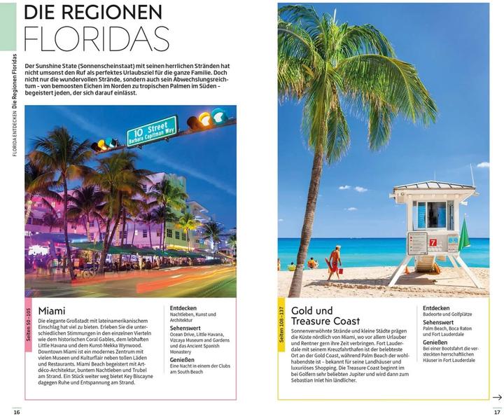 Image du produit Guide de voyage Vis-à-Vis Floride (Allemand, DK Verlag Voyage, 2021)