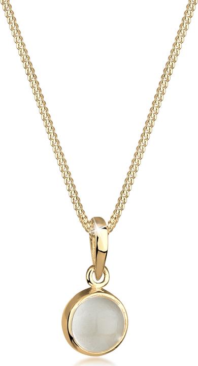 Elli mit Mondstein-Anhänger (Argent Sterling, 45 cm)