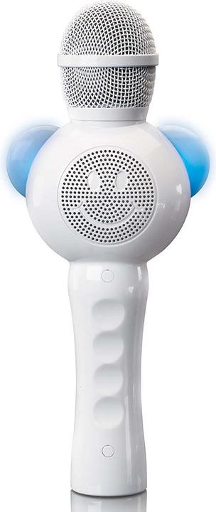 Produktbild Lenco Karaoke microphone with Bluetooth®, SD slot, lighting, Aux out, white