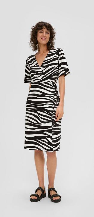 Produktbild s.Oliver Kleid Kleid mit V-Ausschnitt (34)