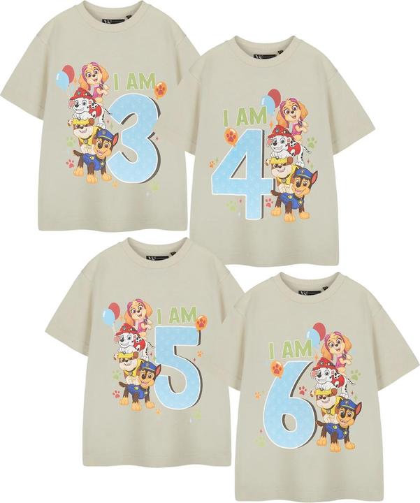 Immagine prodotto Paw Patrol I Am 4 Maglietta Compleanno Maniche Corte Ragazzi (116)