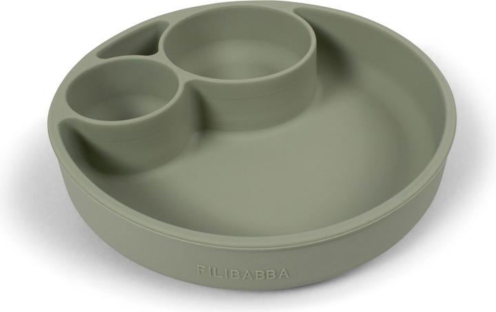 Produktbild Filibabba Esslernteller aus Silikon - Green
