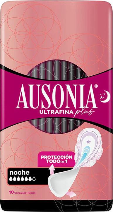 Actual product image Ausonia ULTRAFINA PLUS compresas noche alas 10 u (10 x)
