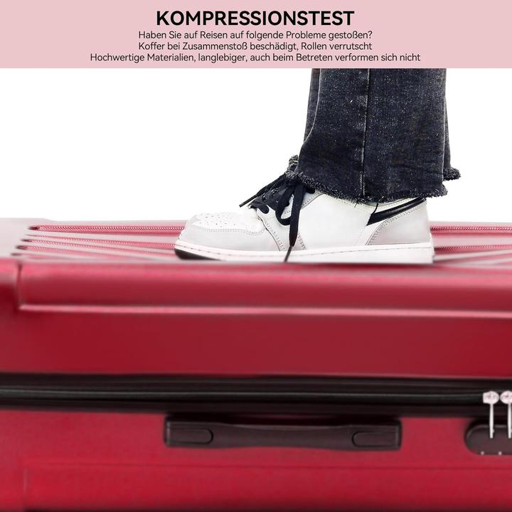 Immagine prodotto Beibye 3-teiliges Hartschalenkoffer-Set (110 l)