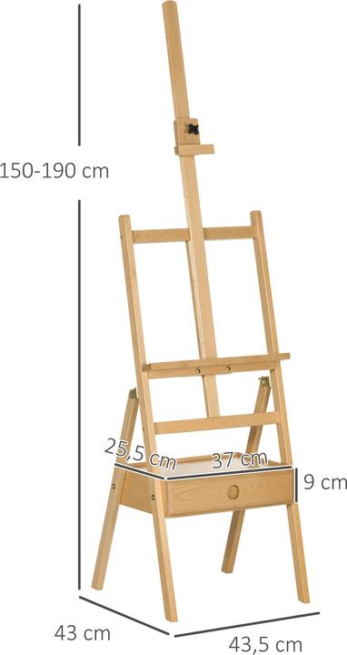 Actual product image Vinsetto Easel height adjustable