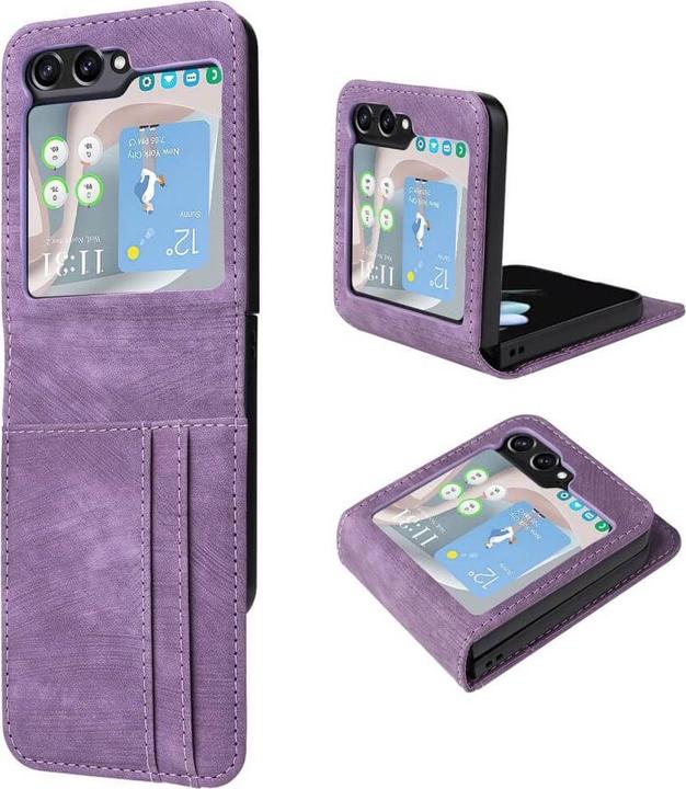 Produktbild Cover-Discount Galaxy Z Flip6 - Pratkische Hülle mit Kartenfächern (Samsung Galaxy Z Flip6)