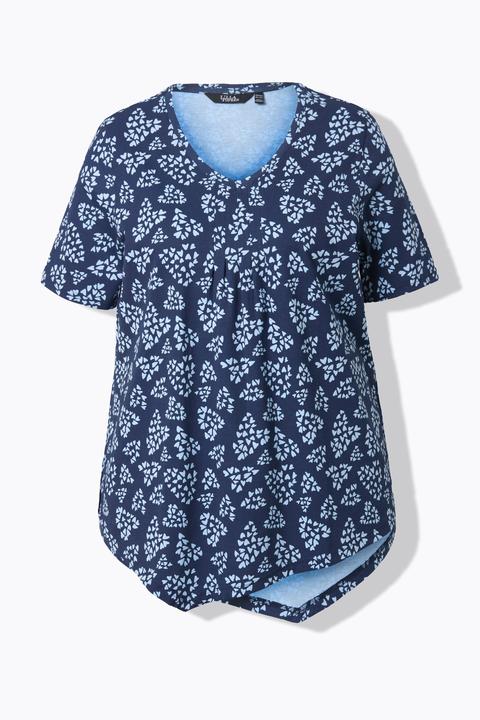 Actual product image Ulla Popken Dot Heart Pointed Hem Tee (60)