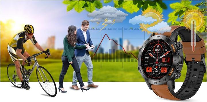 Produktbild Gravity SMARTWATCH MĘSKI GT9-7 - WYKONYWANIE POŁĄCZEŃ, CIŚNIENIOMIERZ (sg021g)