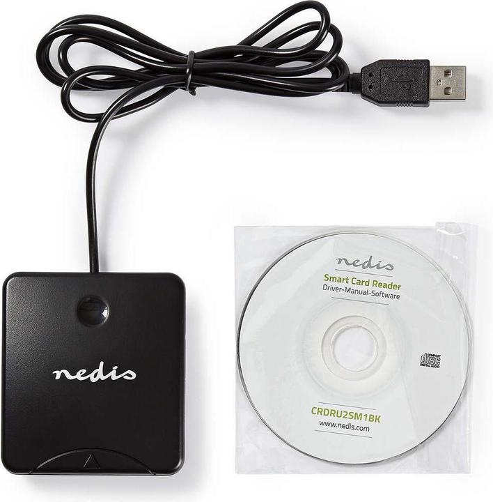 Image du produit Nedis Lecteur de cartes Logiciel intelligent En (USB 2.0)