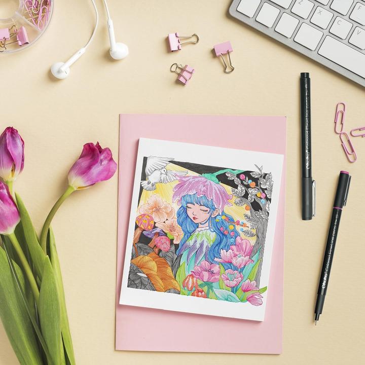 Image du produit Ohuhu Crayons à dessin Feinliner (18x)