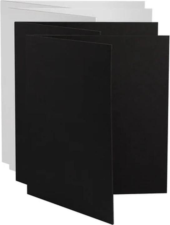 Actual product image V-Flat World Tabletop V-Flats - Medium (20"X35") 2X White 2X Black (Reflector)