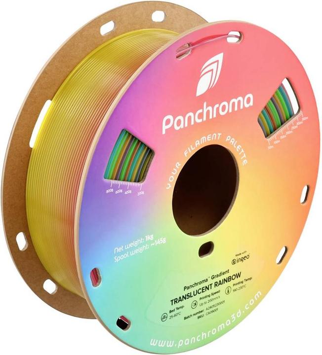 Actual product image Polymaker Panchroma™ PLA Gradient Rainbows (PLA, 1.75 mm, 1000 g)