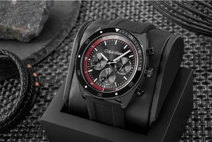 Image du produit Calvin Klein CK Flex Herrenuhr 25200467 + BOX (Chronographe, 45 mm)