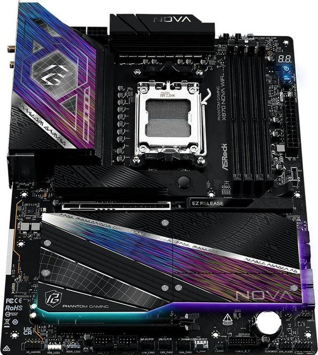 AsRock X870 Nova WiFi AM5 ATX HDMI/USB-C DDR5 (AM5, AMD X870, ATX)