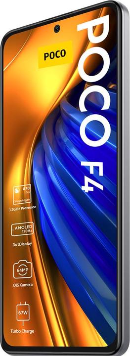 Image du produit Xiaomi Poco F4 (128 Go, Argent clair de lune, 6.67", Double SIM, 64 Mpx, 5G)