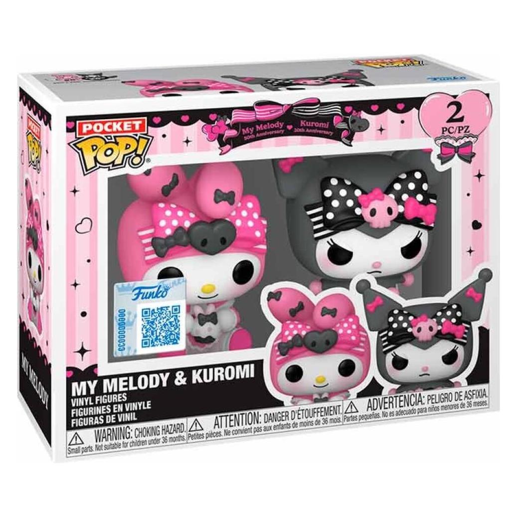 Funko, Mädchen, Schlüsselanhänger, Key Pop! Hello Kitty (Se), Hello Kitty 2PK, Mehrfarbig, Schwarz, Pink