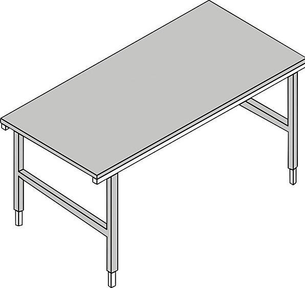 Actual product image kaiserkraft Packing/working table (200 cm, 92 cm)