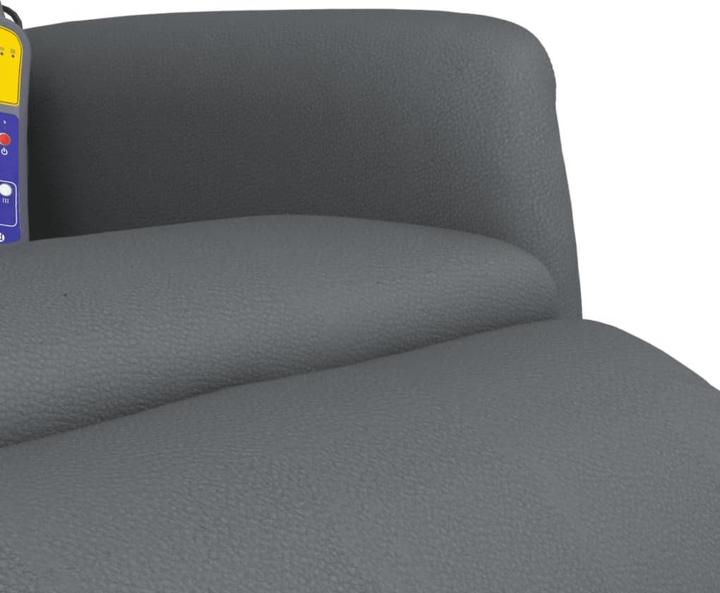 Immagine prodotto VidaXL Sedia da massaggio con poggiapiedi in similpelle grigia, colore