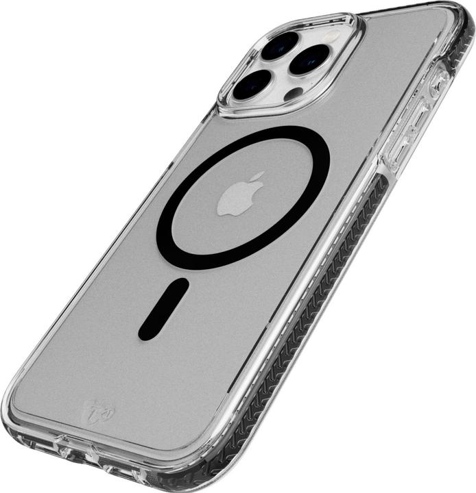 Actual product image tech21 EvoCrystal Case MagSafe for iP 15 Pro Max Black Titanium (Apple iPhone 15 Pro Max)