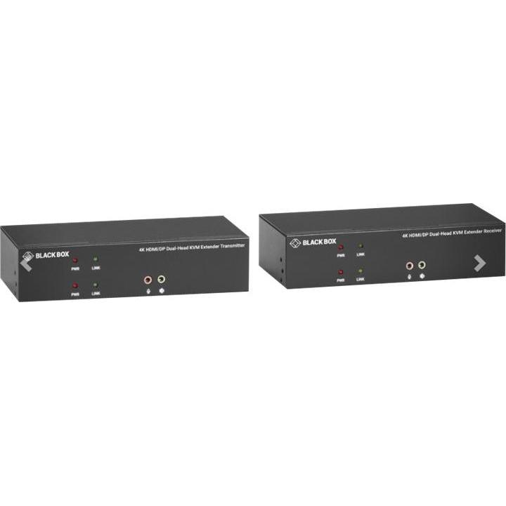 Black Box Kvx Series Hdmi/Displayport, KVM Switch, Schwarz