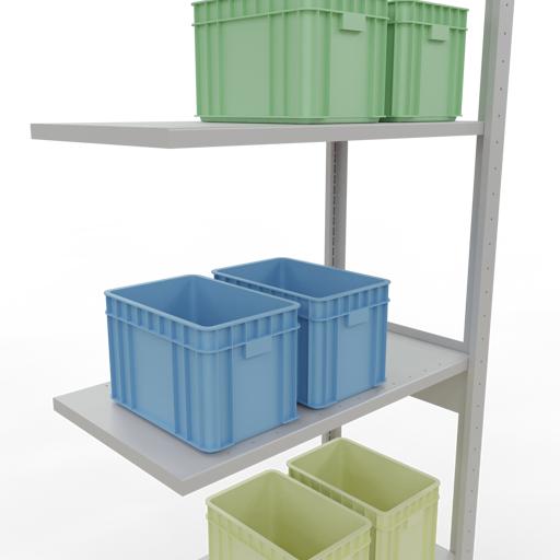 Image du produit Schulte Lagertechnik Système enfichable Élément suivant MULTIplus150 avec traverse de longueur