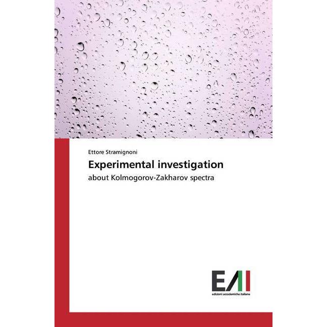 Experimental investigation, Fachbücher von Ettore Stramignoni