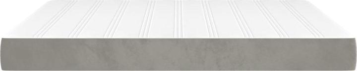 Image du produit vidaXL Taschenfederkernmatratze Hellgrau Samt (160 x 210 cm, Noyau de printemps)