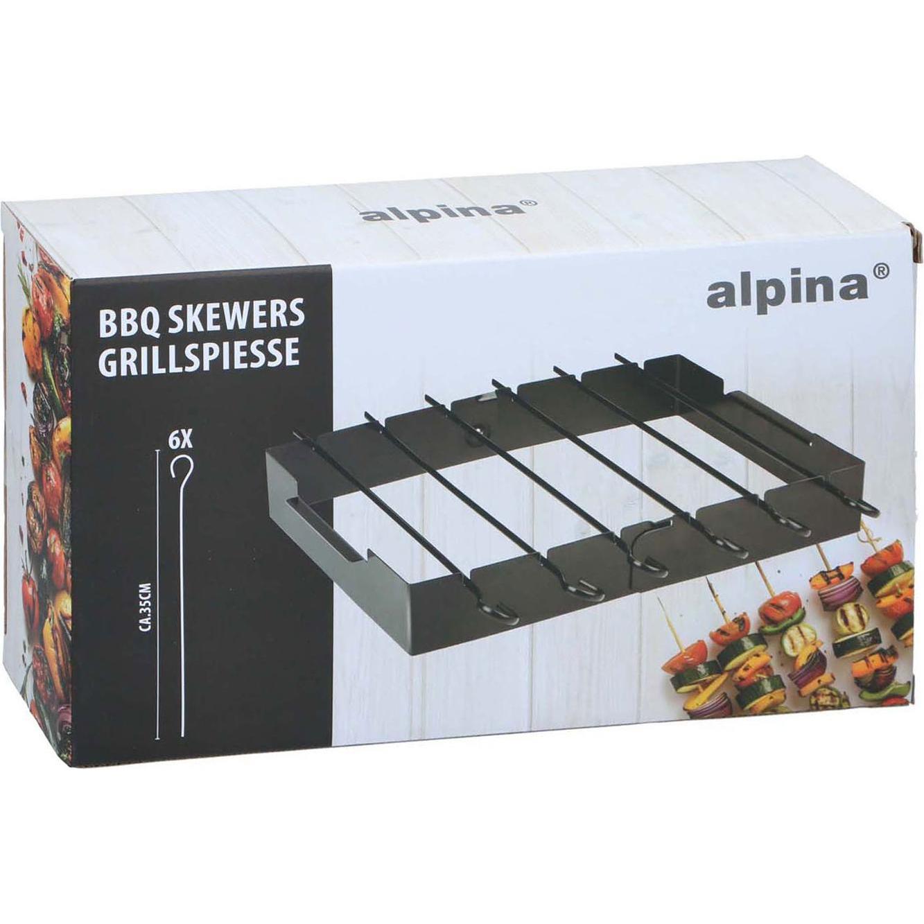 alpina, Posateria BBQ, BBQ skewer rack
