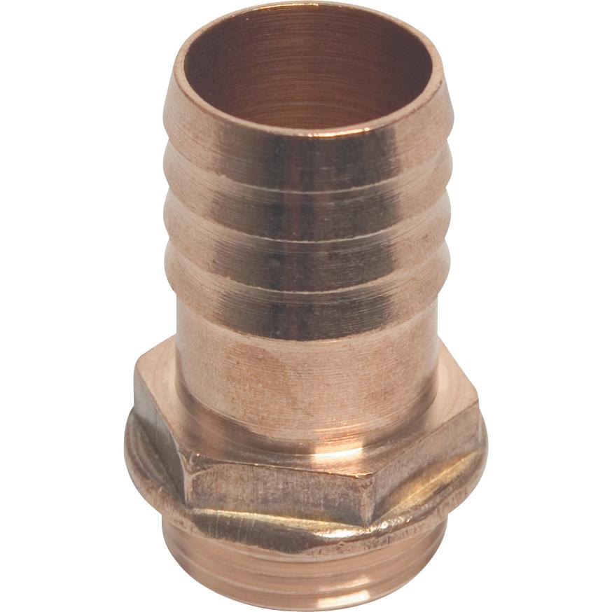 Magni, Raccordo per tubo flessibile, Liquipipe GmbH Ugello in ottone per tubi flessibili 6Kt filettatura esterna 1 1/4" 32mm (Fascetta stringitubo, 32