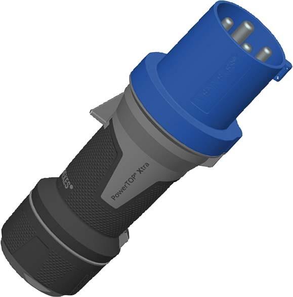 Produktbild Mennekes MEN 13105 PowerTOP Xtra 63A 4P 9H 230V IP44 CEE Stecker vern (IEC 60309)