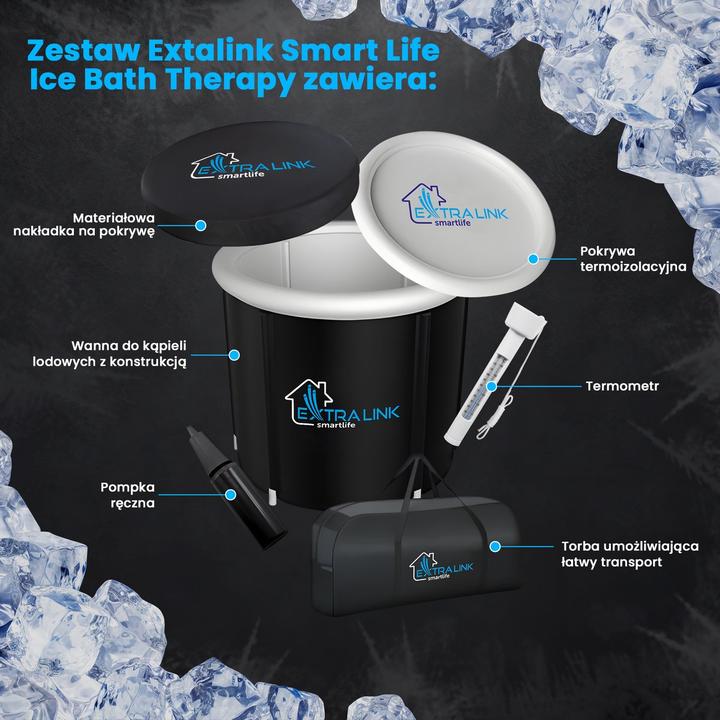 Actual product image Extralink Ice Bath Bathtub Wanna Składana (400 l, 85 cm)