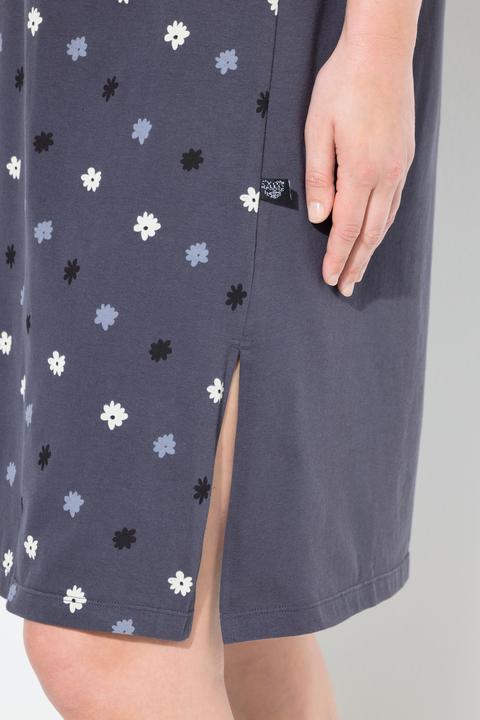 Produktbild Ulla Popken Bigshirt, Blüten, Stickerei, V-Ausschnitt, Halbarm (50, 52)