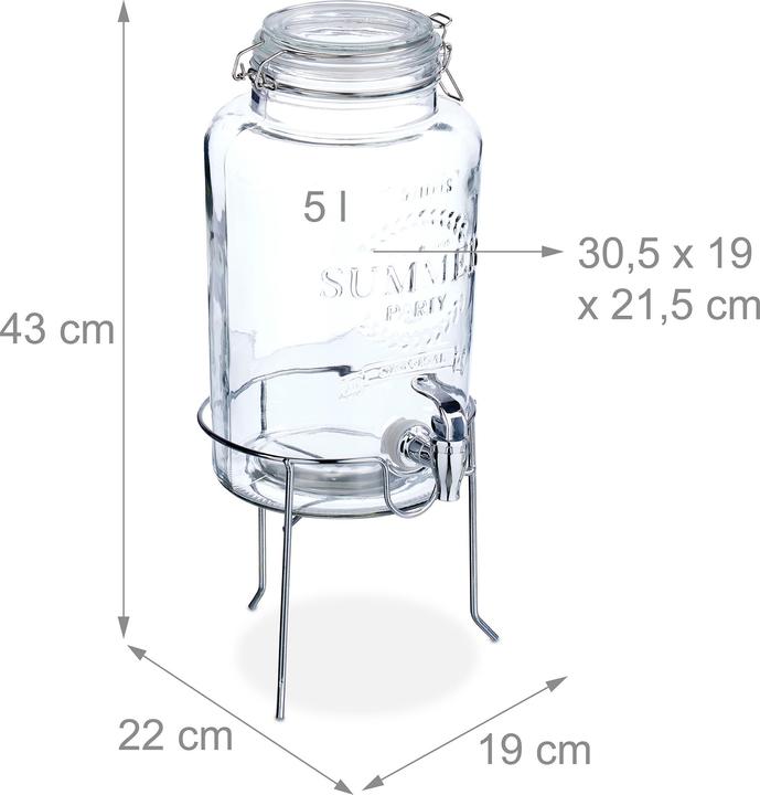 Image du produit Relaxdays Getränkespender