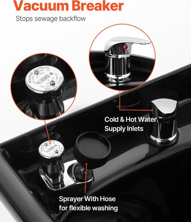 Produktbild Vevor Lavabo Mobile da Barbiere