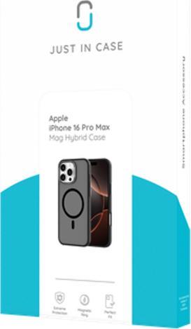 Immagine prodotto Just in Case Cover posteriore in Kunststoff di grado militare Schwarz Magnetisch Apple iPhone 16 (Apple iPhone 16 Pro Max)