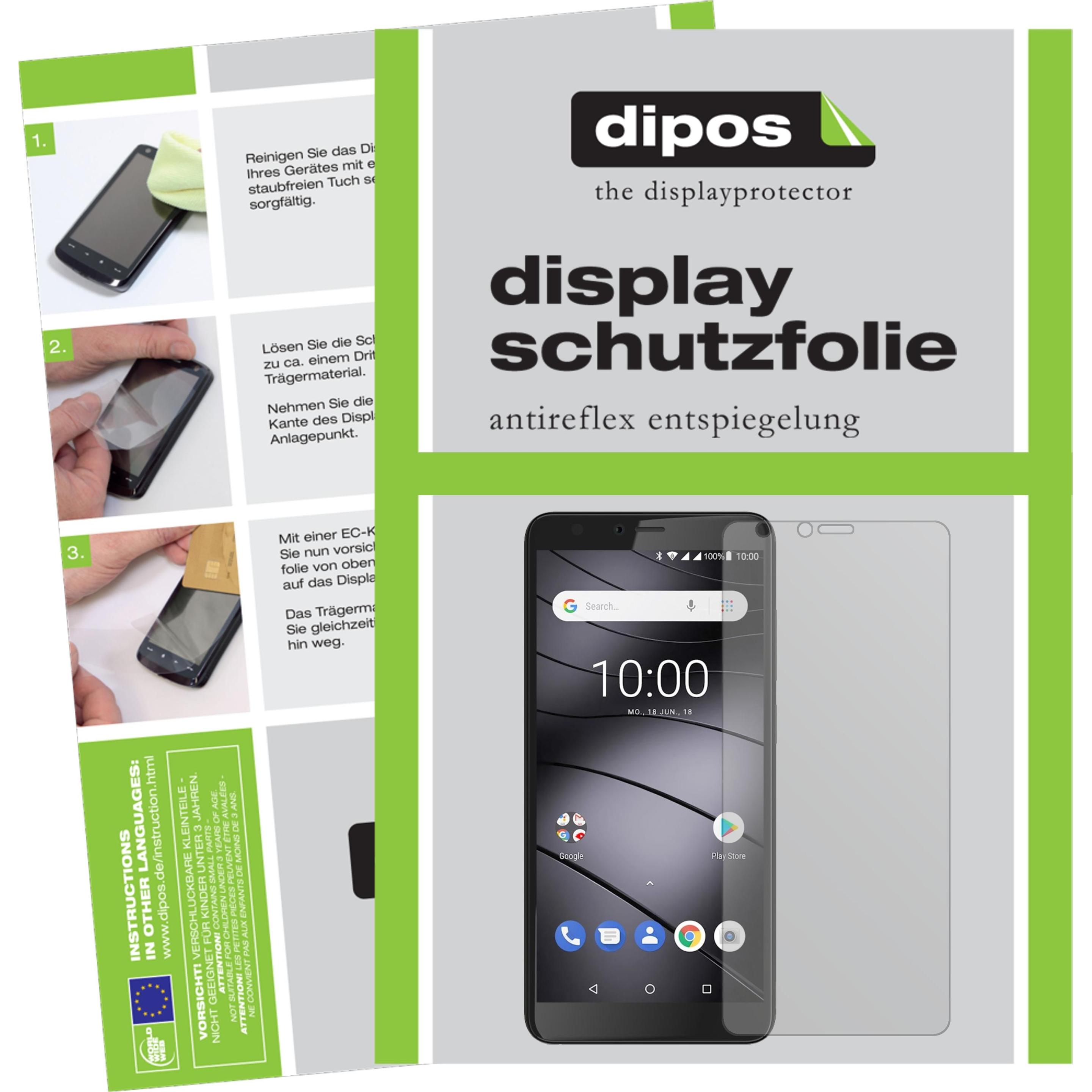 Dipos Displayschutzfolie Antireflex (5 Stück, Gigaset GS100), Smartphone Schutzfolie, Transparent