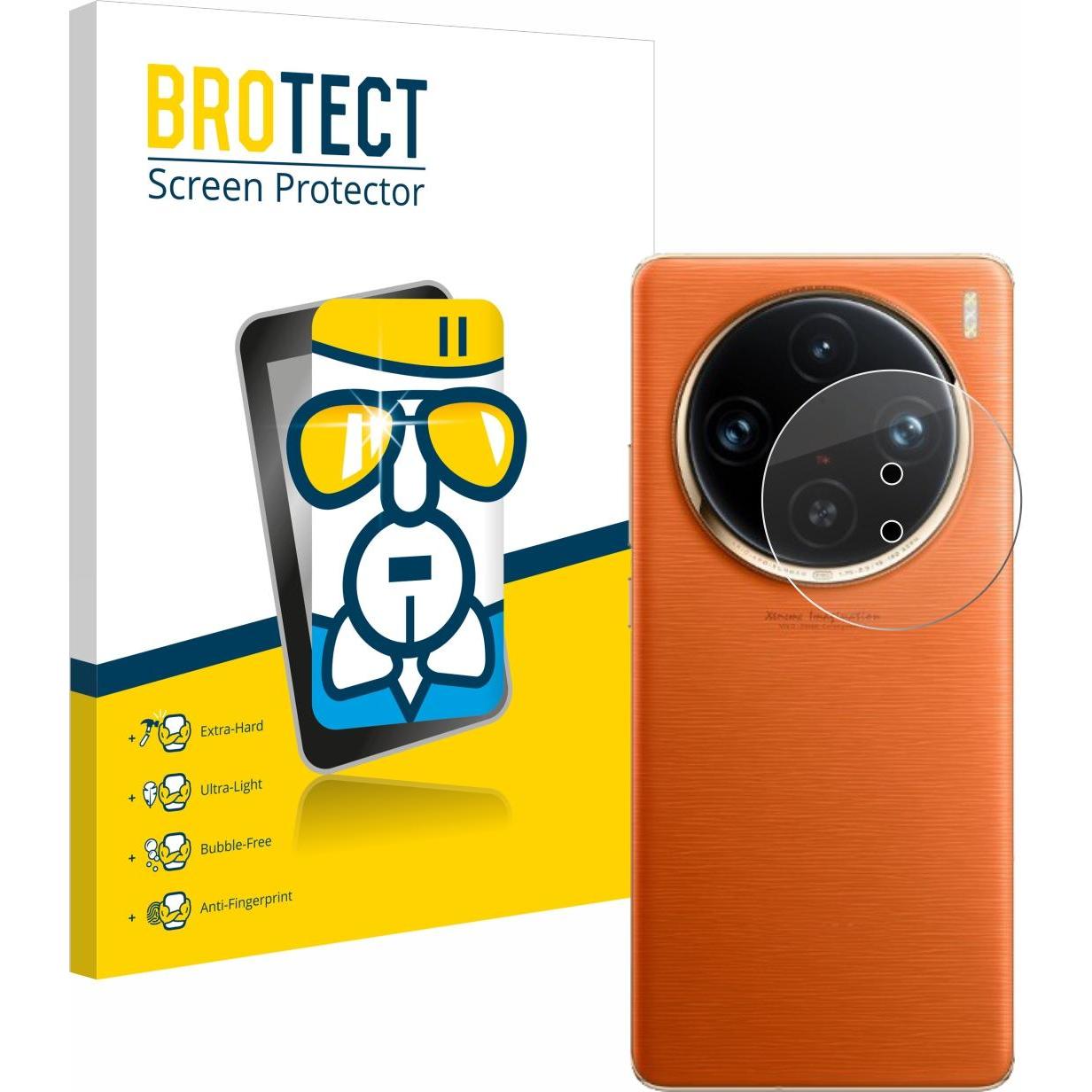BROTECT AirGlass Panzerglasfolie (1 Stück, Vivo X100 Pro), Smartphone Schutzfolie, Transparent