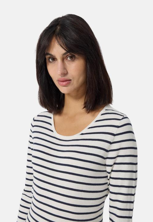 Produktbild Cash-Mere Kaschmir Rundhals Pullover gestreift (L)