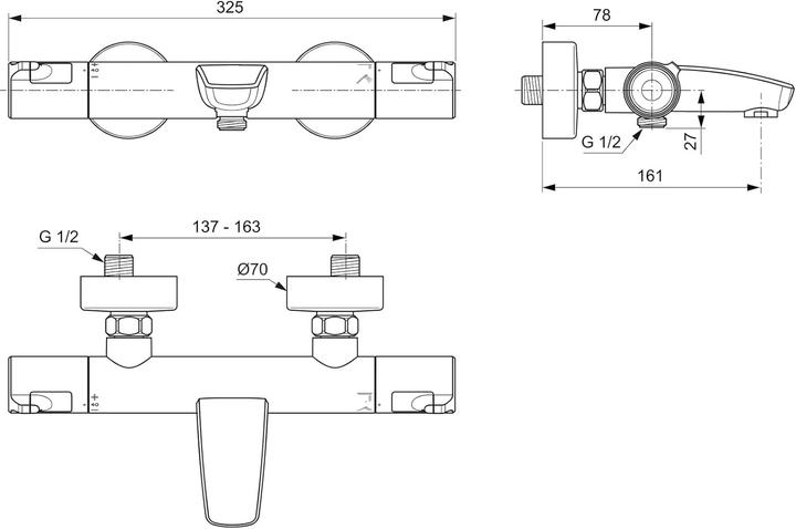 Produktbild Ideal Standard Badethermostat Aufputz
