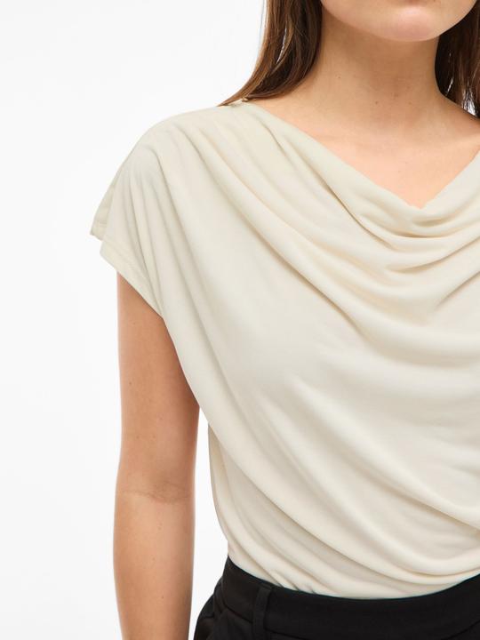 Produktbild Vila VIMODALA Wasserfall-Ausschnitt Oberteil mit angeschnittenen Ärmeln (L)