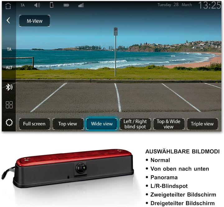 Produktbild Zenec Multiview-Remlichtkamera für Ducato, Boxer und Jumper mit 180° Blickwinkel