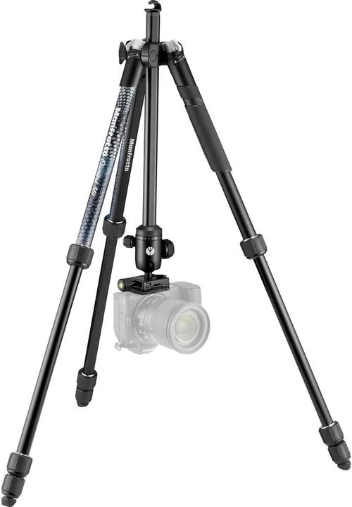 Immagine prodotto Manfrotto Element MII 4-Section Aluminium tripod with ball head, black (Metallo)